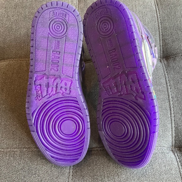 NWOT Bull Airs Custom Shoeboy Color Custom Sneakers Size 10 - Picture 6 of 7